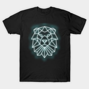 Lion polygon blue T-Shirt